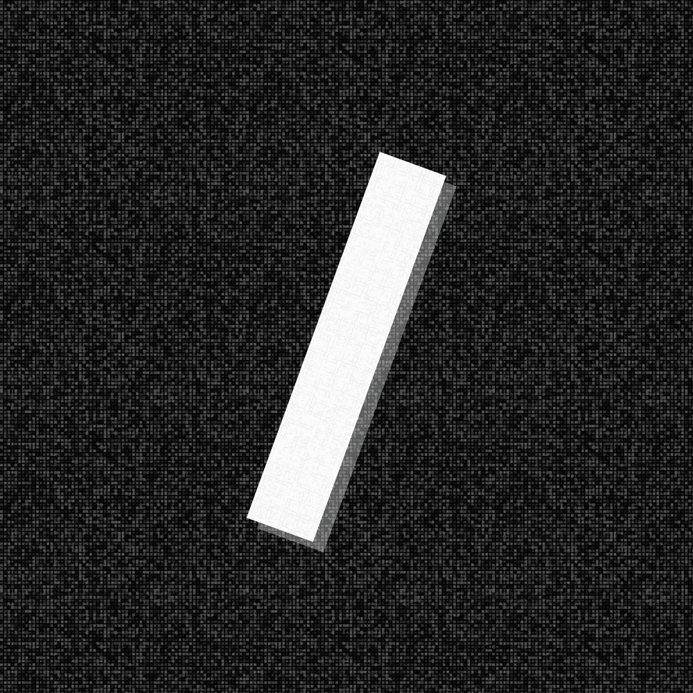 Mosaic slash, a dark single mark from SLASHER